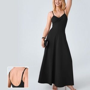 Low Back Flowy Flare Maxi Dress